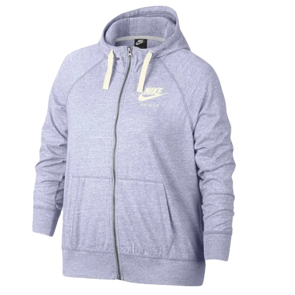 Nike Tops - Nike Sportswear Plus Size Women's Full-Zip Drawstring Hoodie  with pockets 1X